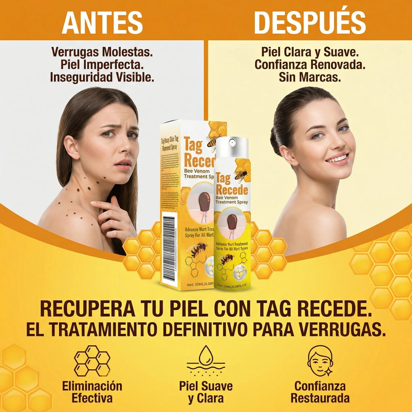 Tratamiento natural elimina verrugas 2x1