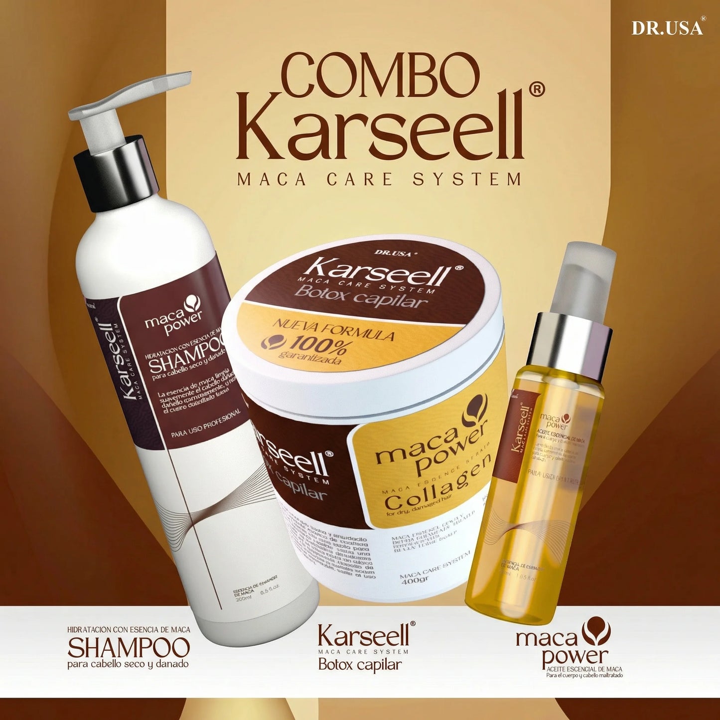 Set 3 En 1 Karseell Tratamiento capilar