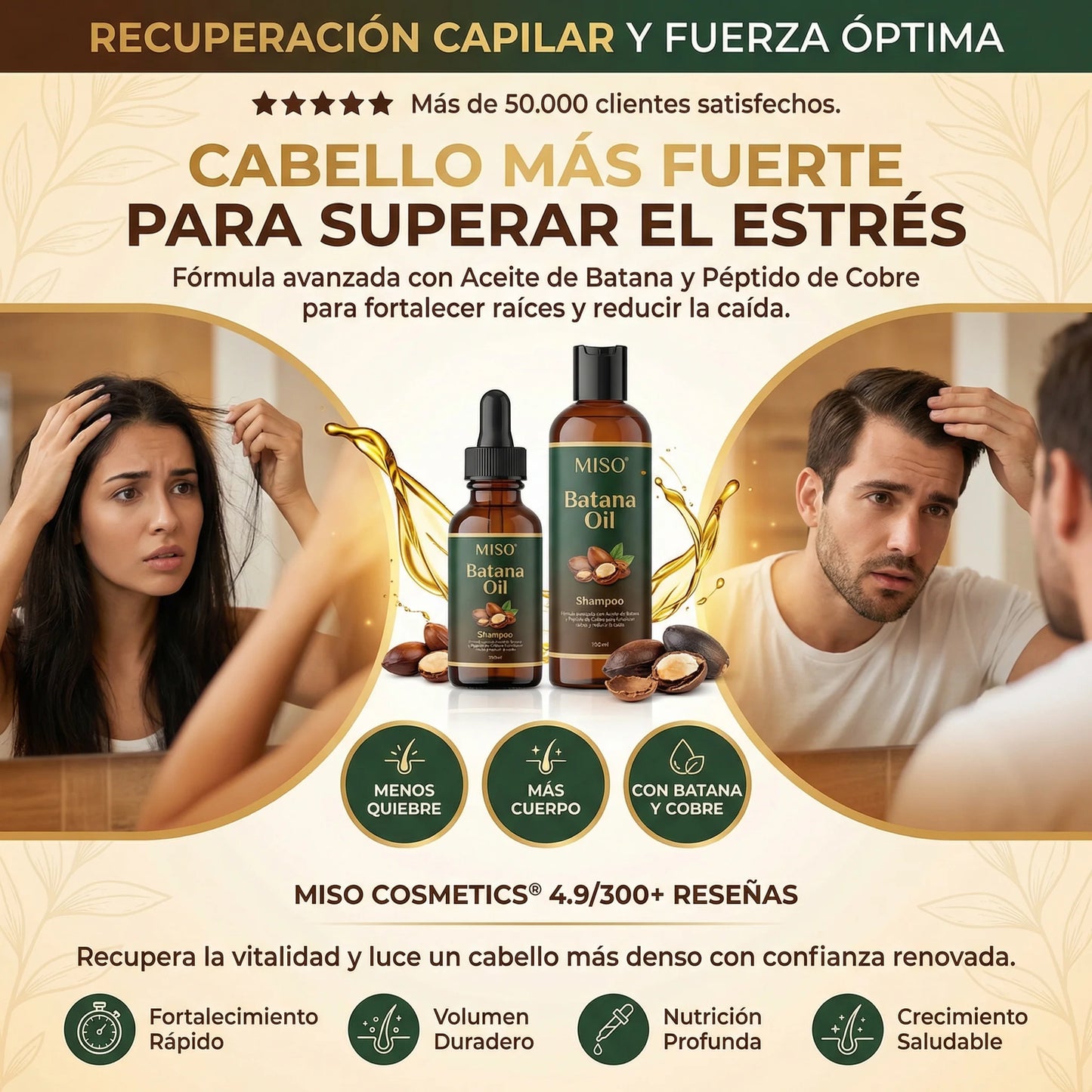 Sistema Capilar Renacer Batana Shampoo + Aceite